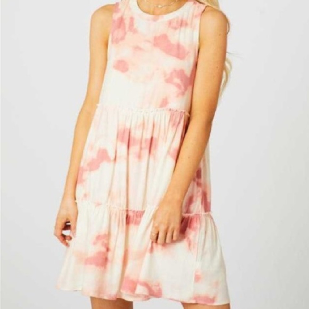 Altr’d State Tie Dye Ruffle Haisley Dress
